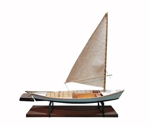 Midwest 970 Chesapeake Bay Crabbing Skiff 1:20 - Kit de construcción de modelo de barco de vela de madera para adultos - DIY Woodcraft Self Assembly
