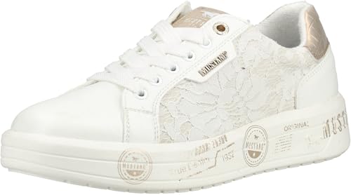 Baskets pour femme Mustang tennis basses tendance en toile