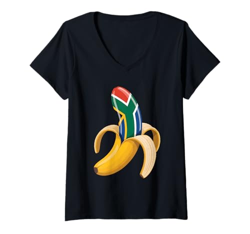 Image of Womens South Africa Banana V-Neck T-Shirt