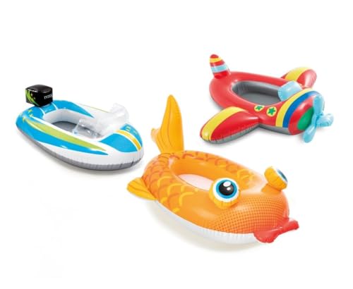 Image of Inflatable Kiddie Float | Water Baby Floater for Kids| Safe Anti-flip Diaper Style Swim Tube Rider| Swim Pool Tube for Toddlers|Multicolor Cute Swimming Pool Safety Seat (Pool Cruiser)