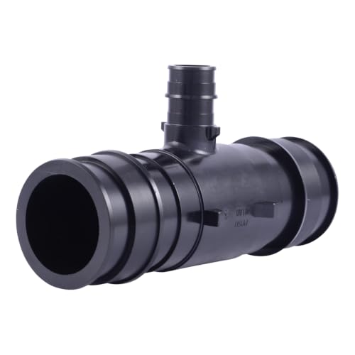 SharkBite 2 Inch x 2 Inch x 3/4 Inch Expansion Reducing Tee for PEX-A Pipe, Pack of 5, Plastic Plumbing Fittings for PEX-A Tubing, UA08545422