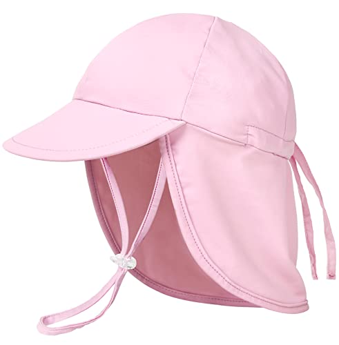 Camptrace Baby Swim Hat Upf 50+ Uv Protection Sun Hat Baby Beach Hat For Baby Boys Girls Light Pink #TOP28