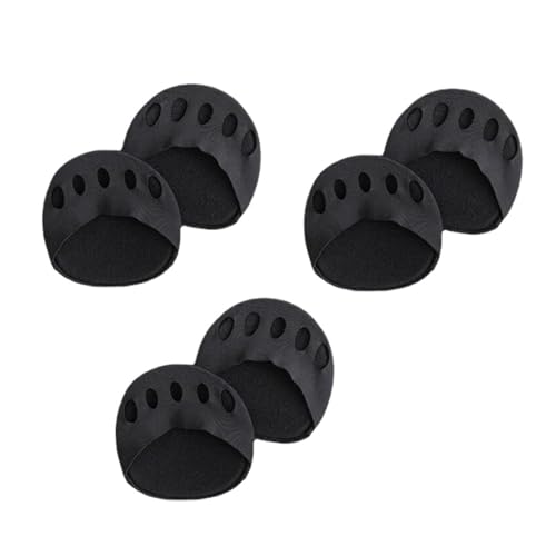 Chaussettes invisibles talons avec coussin éponge amortissant noir x3