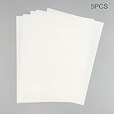 Materiales: Bops Selotrot 5 Piezas/Set Color Termoretractil Hoja Plástico Mágico Papel Hoja para Educativo Bricolaje Manualidades - White