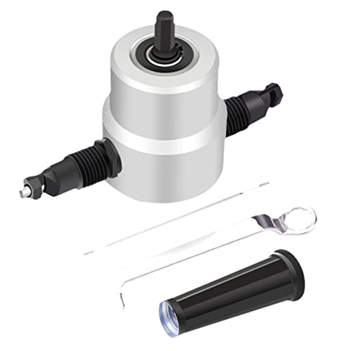 NUOBESTY Cortador De Metal De Doble Cabezal Cortadora De Chapa Resistente Para Aluminio Hierro Cortadora De Metal Mordiscos Para Trabajos De Corte Talleres y Construcción