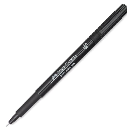 Faber Castell Pitt Artist' Pen - Fine Liner - PITT Artists Pens, Extra-Superfine, Black