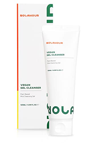 NOLAHOUR Vegan Gel Cleanser 4.06 fl. oz| Gentle Facial Cleanser for Oily Skin | Moisturizing Face Wash for Dry Skin | Plant-Based Surfactant Face Wash for Women & Men | Water Based Face Cleanser & Skin Cleanser