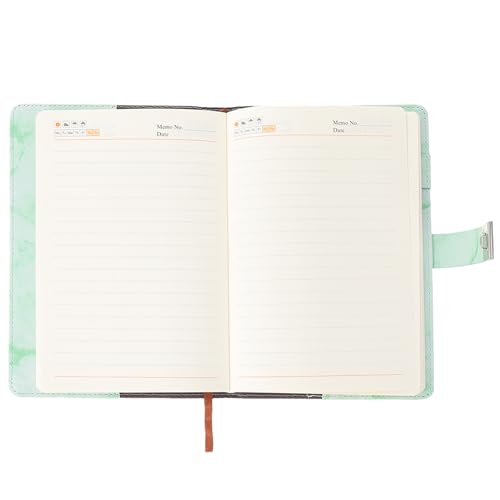 FOMIYES Libreta Candado de Combinación Verde Cuaderno de Notas Portátil y Diario Delicado Tamaño Mediano para Uso Doméstico y Registro Personal Seguro