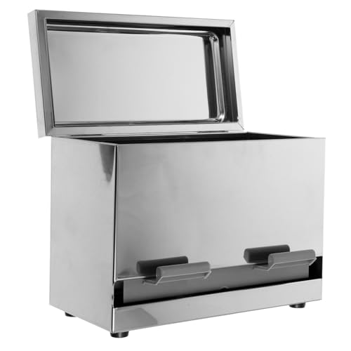 HOLIDYOYO Automatic Straw and Chopstick Storage Box Stainless Steel Push-type Dispenser for Kitchens
