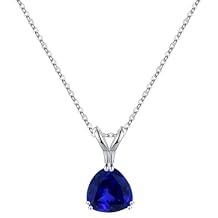 Turandoss Silver Birthstone Necklaces for Women Girls, Dainty S925 Sterling Silver 12 Months Triangle Birthstone Pendant Necklace Silver Jewelry Birthday Graduation Gifts for Women Girls