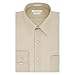 Van Heusen Men's Tall Fit Dress Shirts Poplin, Stone, 19