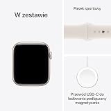 Apple Watch SE 3rd Gen (2025) GPS - 40mm - Starlight Case - Starlight Sport Band - S/M