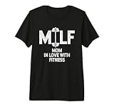 Mom In Love With Fitness Humor Saying Quote Premium Tri-blend T-Shirt