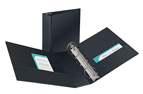 Avery Fichário durável com 3 anéis, anéis EZD de um toque de 7,6 cm, suporte de etiqueta, 1 fichário