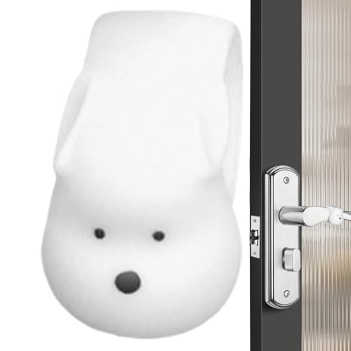 Tope de pared para manija de puerta, protector de pared de silicona silenciosa contra las manijas de la puerta, cojín a prueba de golpes, fácil instalación para cocina, cuarto de baño, dormitorio