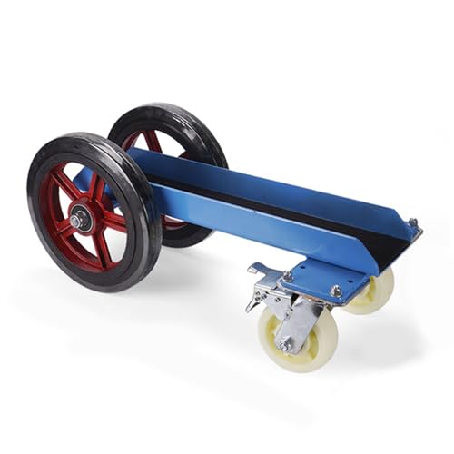 Carrello resistente per lastre di pietra, capacità 499 kg, carrello a 4 ruote con pneumatici in gomma solida da 8 pollici per spostare cartongesso, vetro e porte, movimentatore materiale professionale