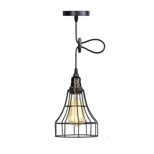 Lámpara retro E27 de techo para renovar la luz de tu comedor industrial