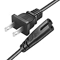 Replacement TV AC Power Cord Fit for Samsung UN40 UN43 UN48 UN49 UN50 UN55 UN60 UN65 UN70 UN75 UN78 Series 4k Smart TV for 2 Prong AC Power Charger Cable P/N 3903-000853 3903-000599 3903-001117