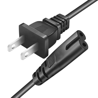 Replacement TV AC Power Cord Fit for Samsung UN40 UN43 UN48 UN49 UN50 UN55 UN60 UN65 UN70 UN75 UN78 Series 4k Smart TV for 2 Prong AC Power Charger Cable P/N 3903-000853 3903-000599 3903-001117