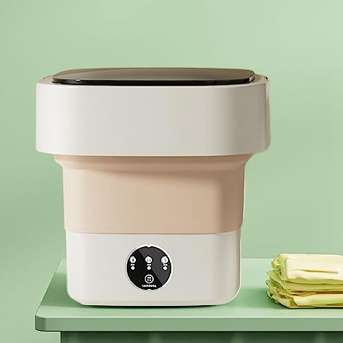 JISADER Máquina de lavar roupa para viagem, 6,5 L, toalhas convenientes com alça, fácil de transport