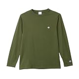 長袖Tシャツ 長袖 丸首 綿100％ ワンポイントロゴ刺繍 ロングスリーブTシャツ メンズベーシック C3-P401Z-570-L