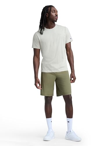 Champion Men's 10" Sport Knit Shorts, Slim Fit, Lightweight, Burnt Olive - C Logo, XX-Large - image 5