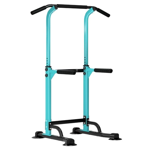SogesPower Torre de Potencia, Power Tower, con Barra de Dominadas para Gimnasio en Casa, con Altura Ajustable, Equipo de Entrenamiento de Fuerza, Azul SogesPower Torre de Potencia, Power Tower, con Barra de Dominadas para Gimnasio en Casa, con Altura Ajustable, Equipo de Entrenamiento de Fuerza, Azul