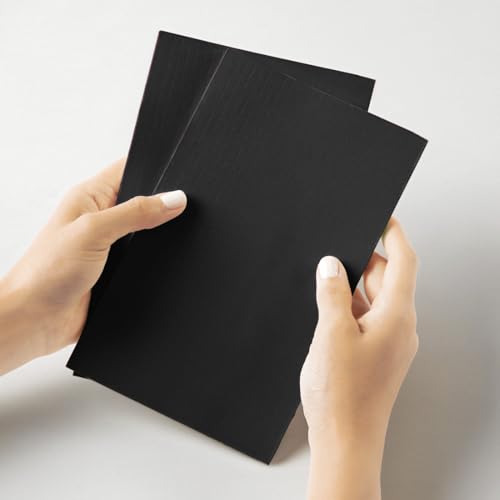 Image of Record Note Book, Nero | A5 - Ruled Grid Pages | 96 Pages - 100GSM Pages with Soft Cover | Ideal for Office, College, School, Journaling, Meeting & More