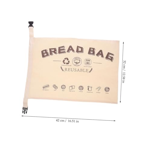 Pochette à pain réutilisable contre le dessèchement sac à boucle 2pcs