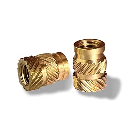 ShineNow Threaded Heat-Set Inserts Brass for Printed Plastic Parts M4 Long 50pcs Cover