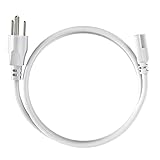 SHOPLED 5FT Plug Power Cord T5 T8 LED Tube Power Cable,5FT 3-Outlet Power Cord for LED Shop Lights