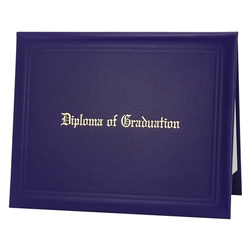 Couverture de diplôme violette pour sublimer votre bureau de diplômé