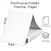 100 Sheets A4 Thermal Paper (Folded), 8.27x11.69' Thermal Paper(210 x 297 mm) for Portable Thermal Printer, Compatible with No Ink Printer, for Travel or Home Work, Printing Contract, Picture, etc