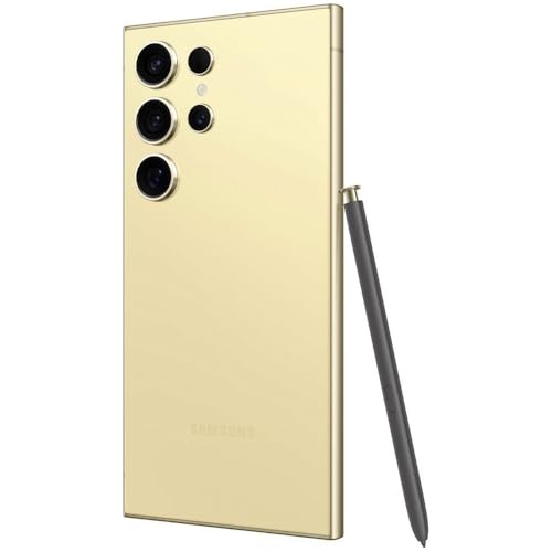 Image of Samsung Galaxy S24 Ultra 5G, US Version, 512GB, Titanium Yellow - Unlocked (Renewed)