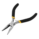 Spitzzange zur Schmuckherstellung Edelstahl Zangen Schwarz Selbstöffnend Mini Zange Werkzeuge für Drahtarbeiten DIY Handwerk Schmuckreparatur Schmuckherstellung