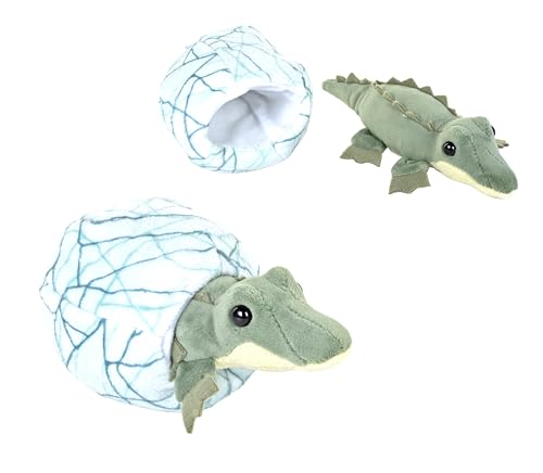 Wild Republic Hatchling Crocodile, Stuffed Animal, 6 Inches, Plush Toy, Fill is Spun Recycled Water Bottles