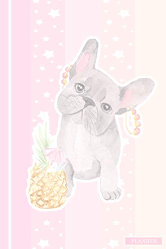 Planner: French Bulldog Undated Monthly & Weekly Planner Book Schedular Diary/ French Bulldog Diary/Kawaii Planner/Bulldog Gifts for Bulldog ... for Bulldog Lover/French Bulldog Lover Gifts image 2