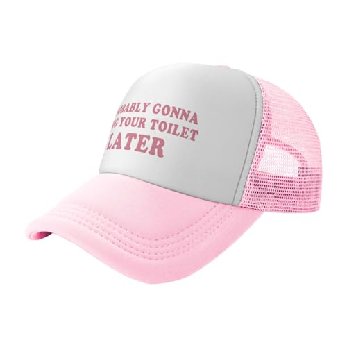 Image of Funny Trucker Hats for Women Hot Pink Funny Gag Baseball Cap for Girls Women Men Hat