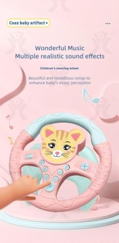 Image of Premium Kids Driving Steering Wheel Funny Interactive Driving Wheel with Music (CAT)