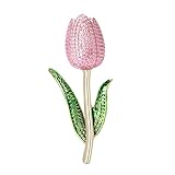 Combinant l'artisanat émaillé artisanal avec une portabilité polyvalente, cette délicate broche tulipes sert de broche florale en alliage intemporel pour superposer des tenues ou offrir aux amateurs de bijoux