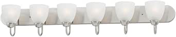 Maxim Axis-6 Light Bath Vanity in Transitional style-48 Inches Wide by 7.63 inches high
