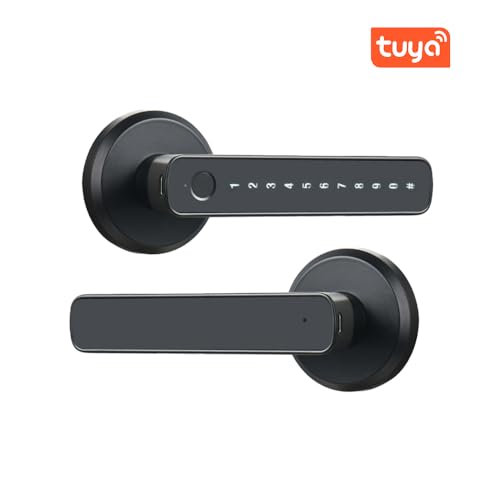 Fechadura Inteligente Digital de Embutir M3 Impressão Digital e Senha compatível com Tuya