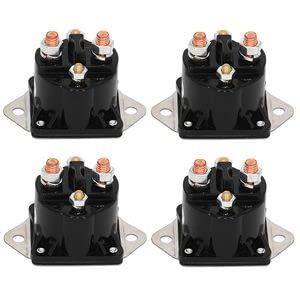 4 PCS 12 Volt Solenoid Relay 28396 15-487 Compatible with Warn Winch Heavy Duty M6000 M8000 M8000S XD9000 XD9000i 8000 10000 12000