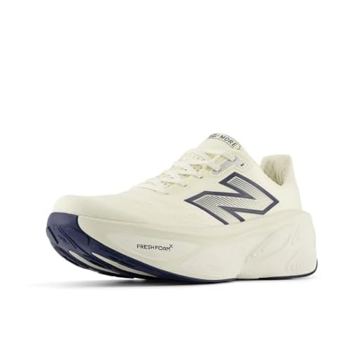 New Balance Chaussures de course Fresh Foam X More V5 pour homme, Angora/Sel de mer/Mangue piquante, 40.5 EU