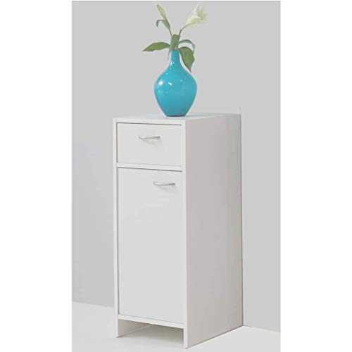 FMD Bathroom Cabinet Madrid 2, w/h/d 32.5 x 79.0 x 33.0 cm, White FMD Bathroom Cabinet Madrid 2, w/h/d 32.5 x 79.0 x 33.0 cm, White