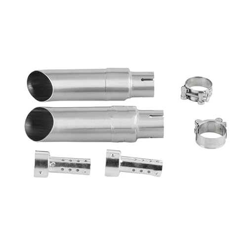 Motorradauspuffschalldämpfer Für Indian Für Scout 2015-2025 Für Scout Für Sixty 2016-2024 Motorrad-Auspuffspitze Slip-on-Auspuffrohre(Silver)