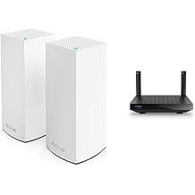 Linksys Atlas WiFi 6 Router Home WiFi Mesh System, Dual-Band, 4,000 Sq. ft Coverage, 50+ Devices, Speeds up to AX3000 3.0Gbps - MX2000 2-Pack and Linksys Hydra 6 Mesh WiFi 6 Router - MR20EC-AMZ - Dual-Band WiFi Router - Mesh Routers for Wireless Internet - WiFi Mesh Network System - Wireless Router - Connect 25+ Devices, 2,000 Sq Ft Bundle