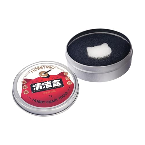 Ｚｉａｌｏｆｉ Spugna Compatta per La Rimozione Del Colore con Custodia per Il Trasporto per Pennello, Penna per La Pulizia, Modellismo