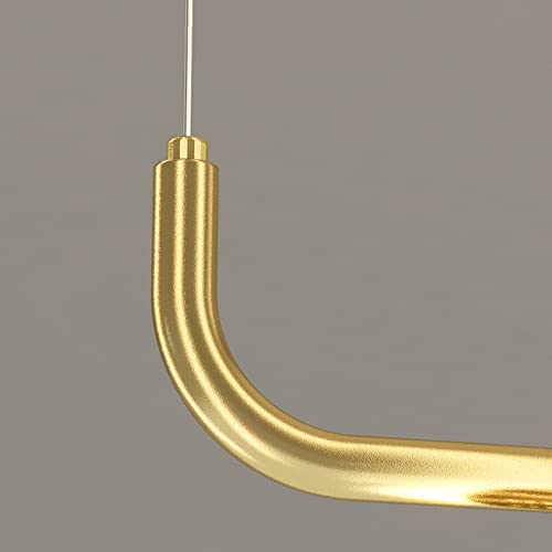 Pendentif lampe LED dimmable et lustre suspendu moderne en métal pour déco restaurant - 7