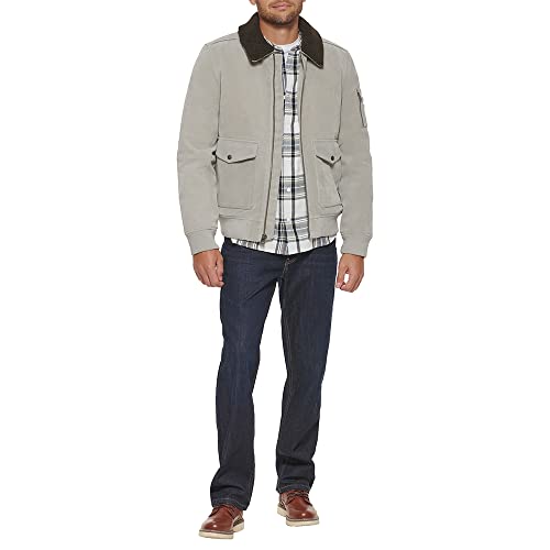 Image of Levi's Men's Levi's Men's Faux Leather Sherpa Aviator Bomber Jacket